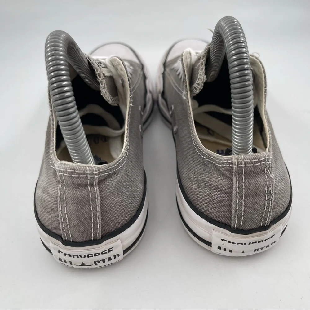 Converse Kids Chuck Taylor All Star-SZ 5Y-Grey Canvas Low Top Lace-Up Sneakers